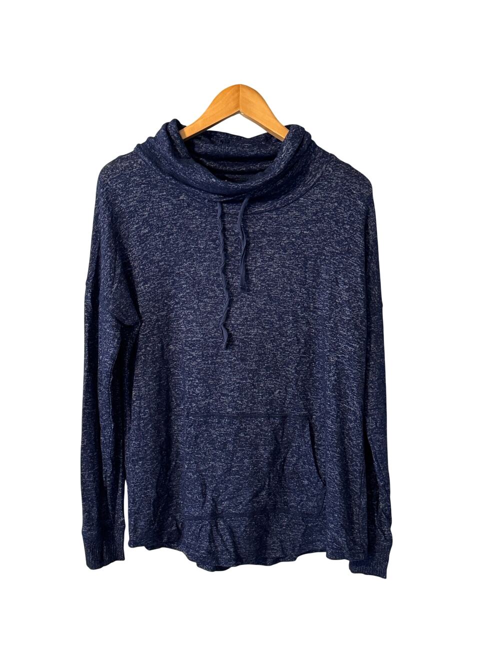 Boxercraft Cuddle Cowl Neck Lightweight Blue Pullover Sweater Womens size Large